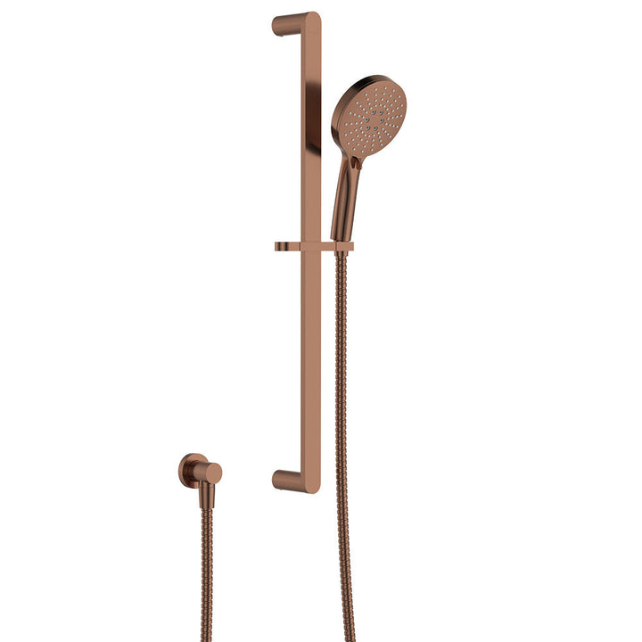 Empire Slim Rail Shower - Brushed Copper