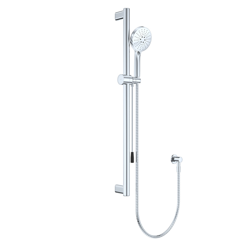 Care Rail Shower with Push/Pull Slider - Chrome