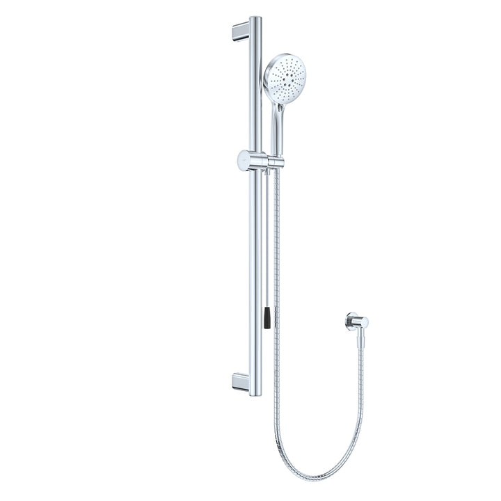 Care Rail Shower with Push/Pull Slider - Chrome
