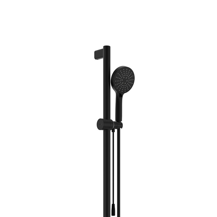 Care Rail Shower with Push/Pull Slider - Matte Black