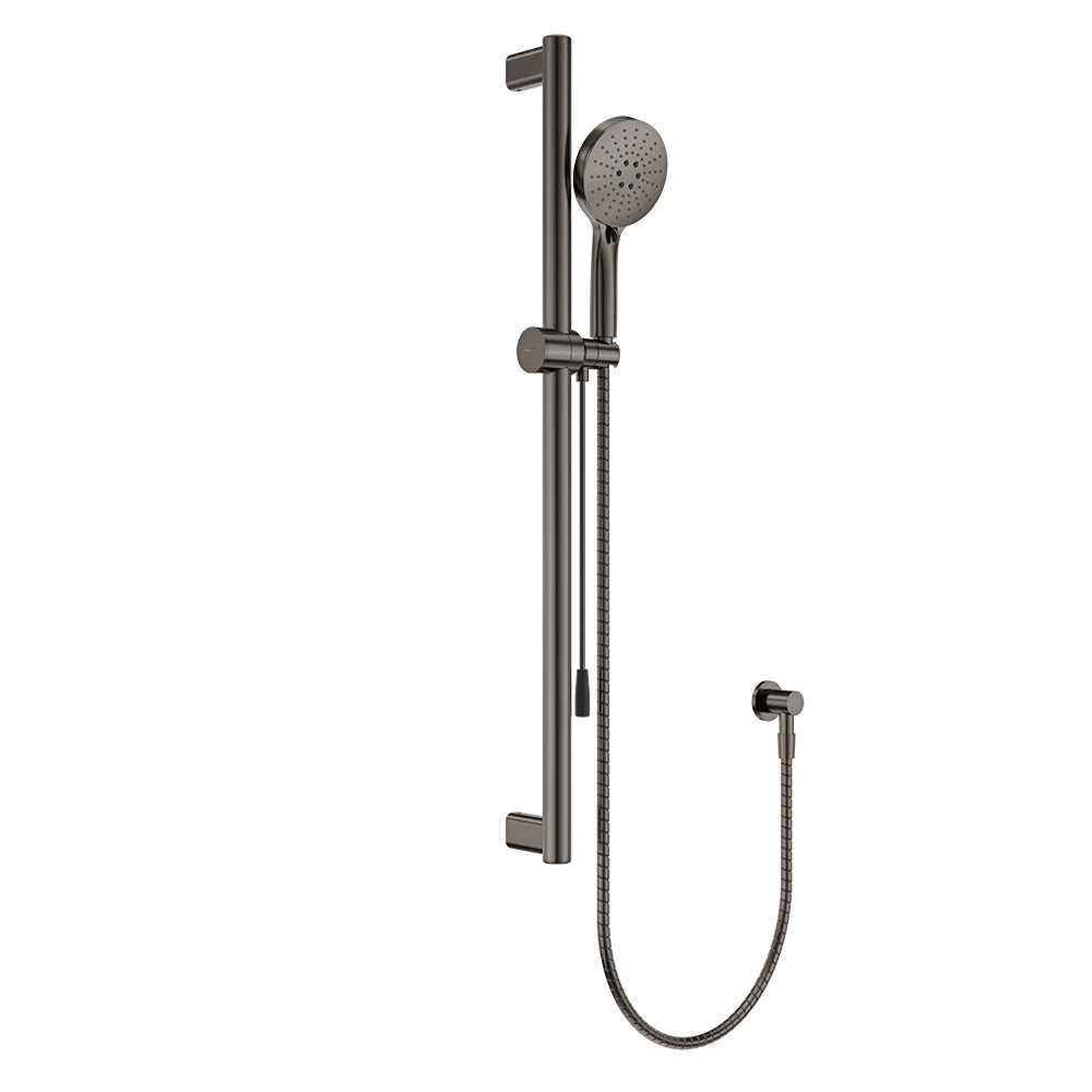 Care Rail Shower with Push/Pull Slider - Gun Metal