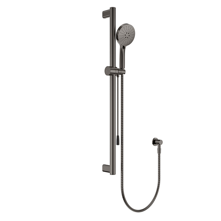 Care Rail Shower with Push/Pull Slider - Gun Metal