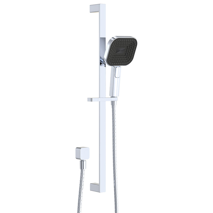 Kuro Rail Shower Soft Square Head - Chrome
