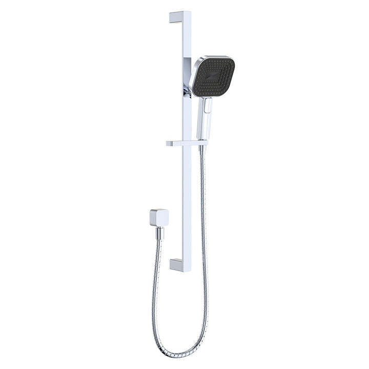 Kuro Rail Shower Soft Square Head - Chrome