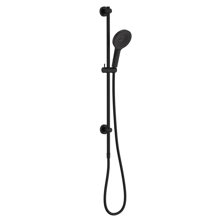 Kuro Rail Shower Round - Matte Black