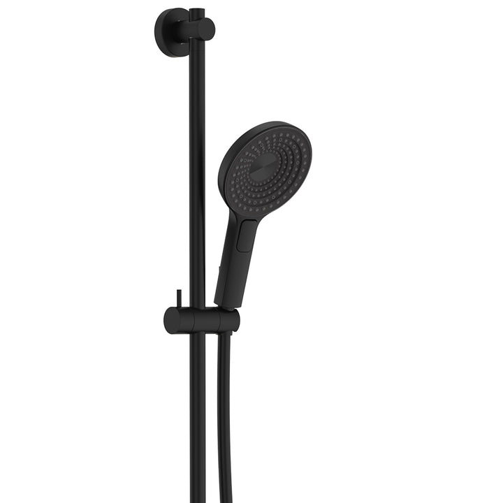 Kuro Rail Shower Round - Matte Black