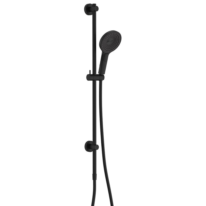 Kuro Rail Shower Round - Matte Black