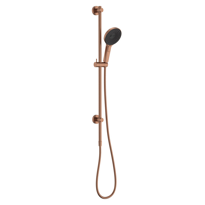 Kuro Rail Shower Round - Brushed Copper