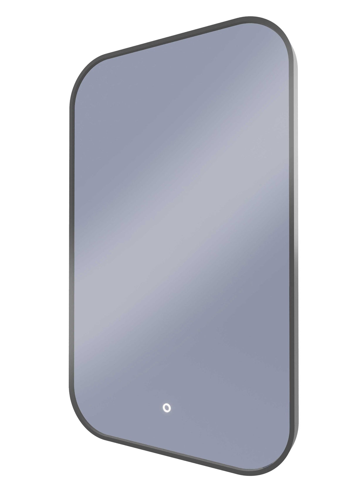 Framed I Series Soft Rectangle LED Mirror Georgian Metal product view 3