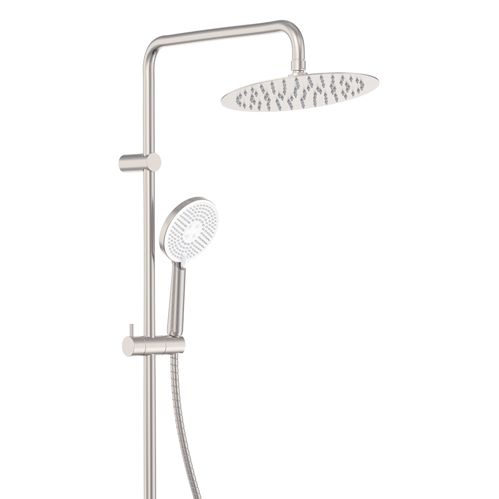 Kaya Retrofit Twin Shower - Brushed Nickel