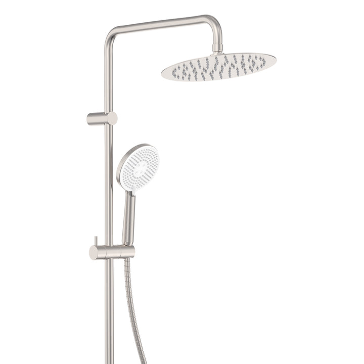 Kaya Retrofit Twin Shower - Brushed Nickel