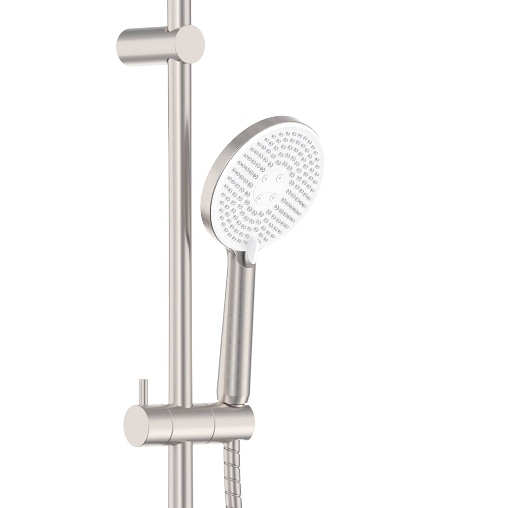 Kaya Retrofit Twin Shower - Brushed Nickel