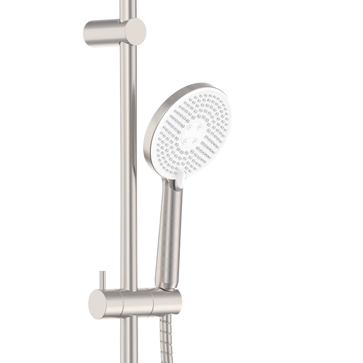 Kaya Retrofit Twin Shower - Brushed Nickel