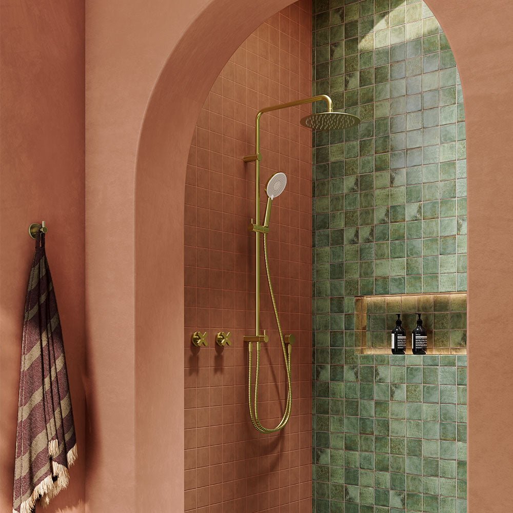 Kaya Retrofit Twin Shower - Urban Brass
