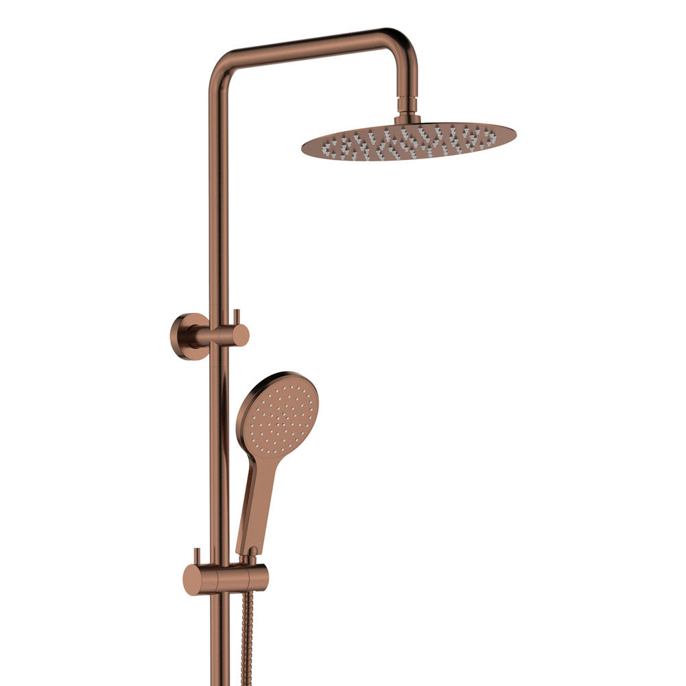 Kaya Twin Shower - Brushed Copper