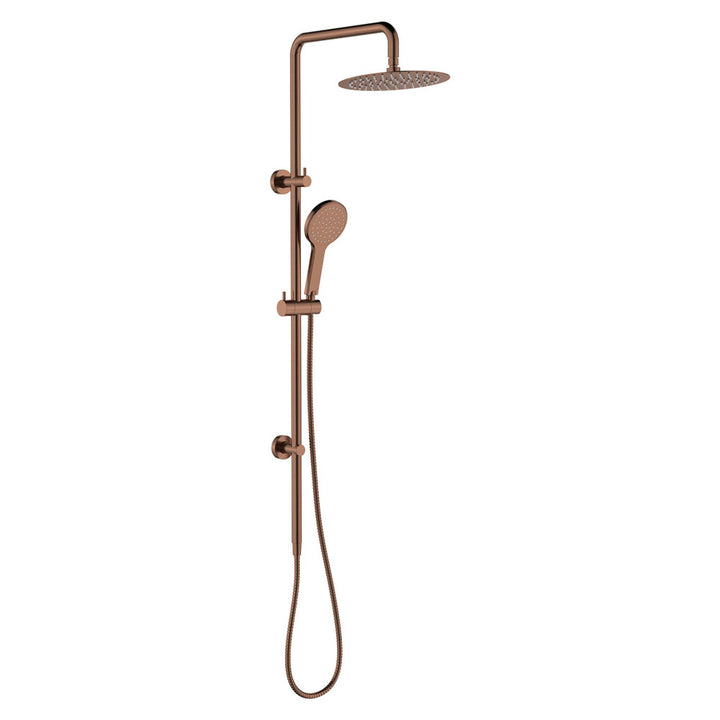 Kaya Twin Shower - Brushed Copper