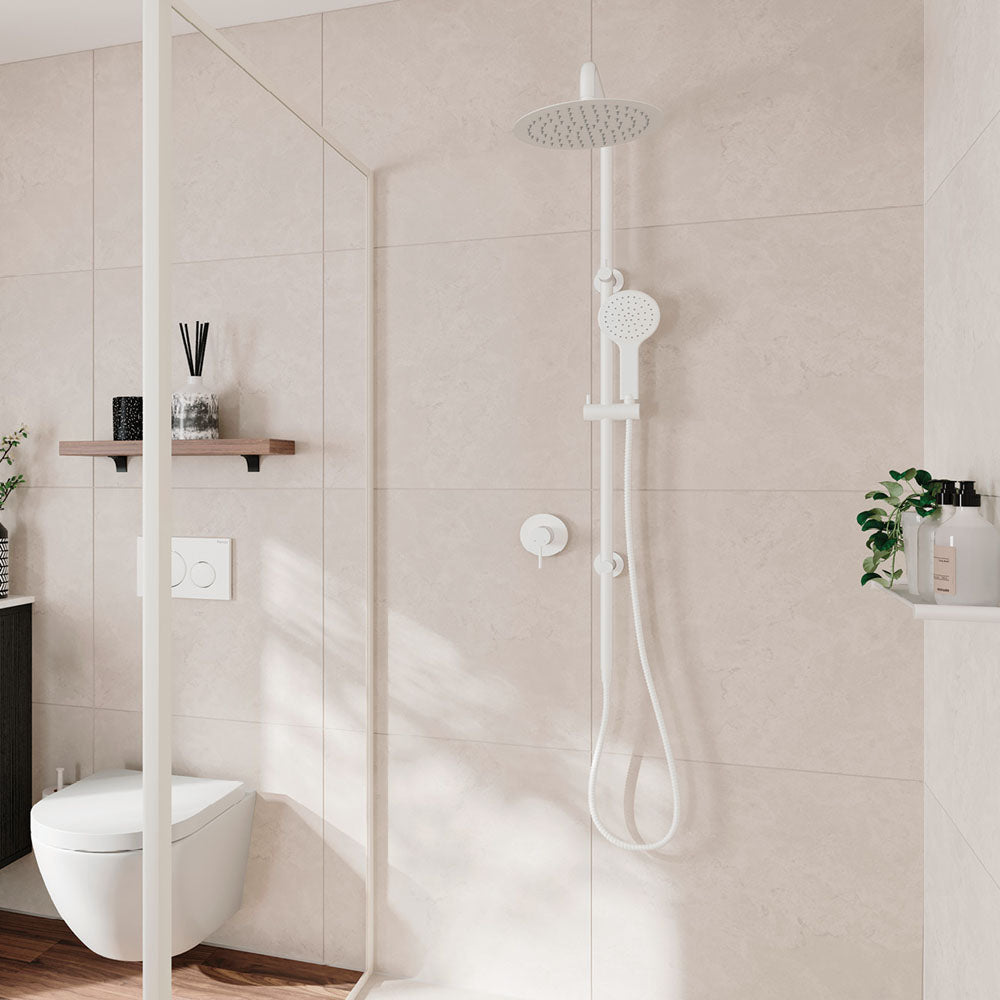 Kaya Twin Shower - Matte White