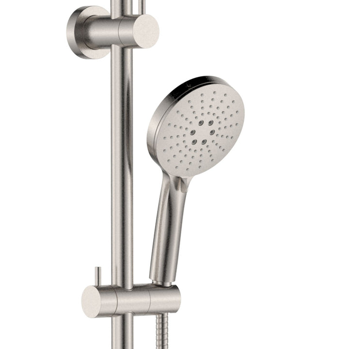 Empire Slim Curved Twin Shower - Brushed Nickel