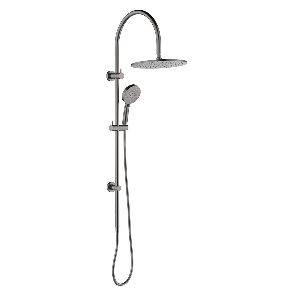Empire Slim Curved Twin Shower - Gun Metal