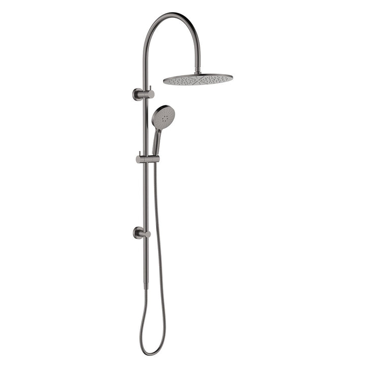 Empire Slim Curved Twin Shower - Gun Metal