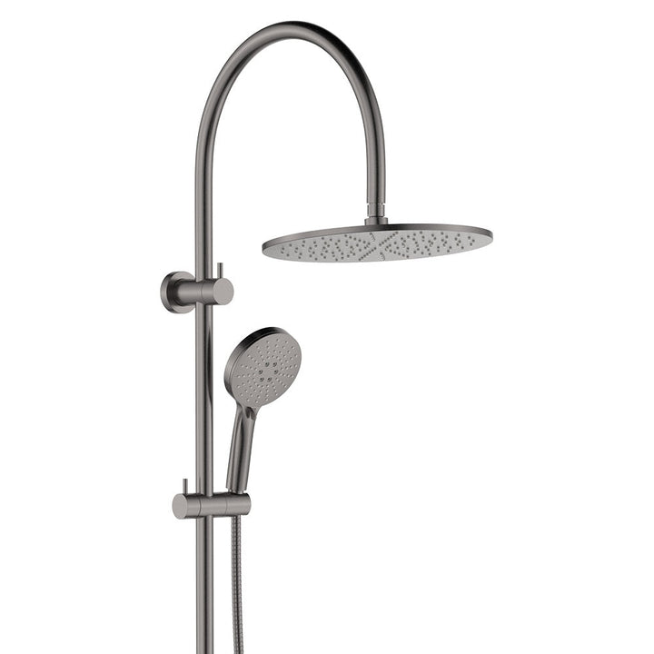 Empire Slim Curved Twin Shower - Gun Metal