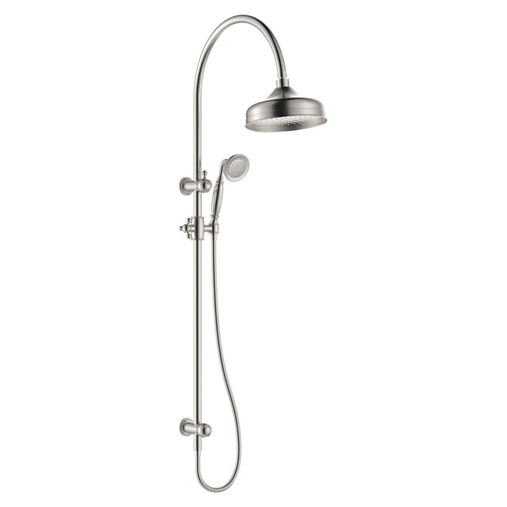 Lillian Twin Shower - Brushed Nickel