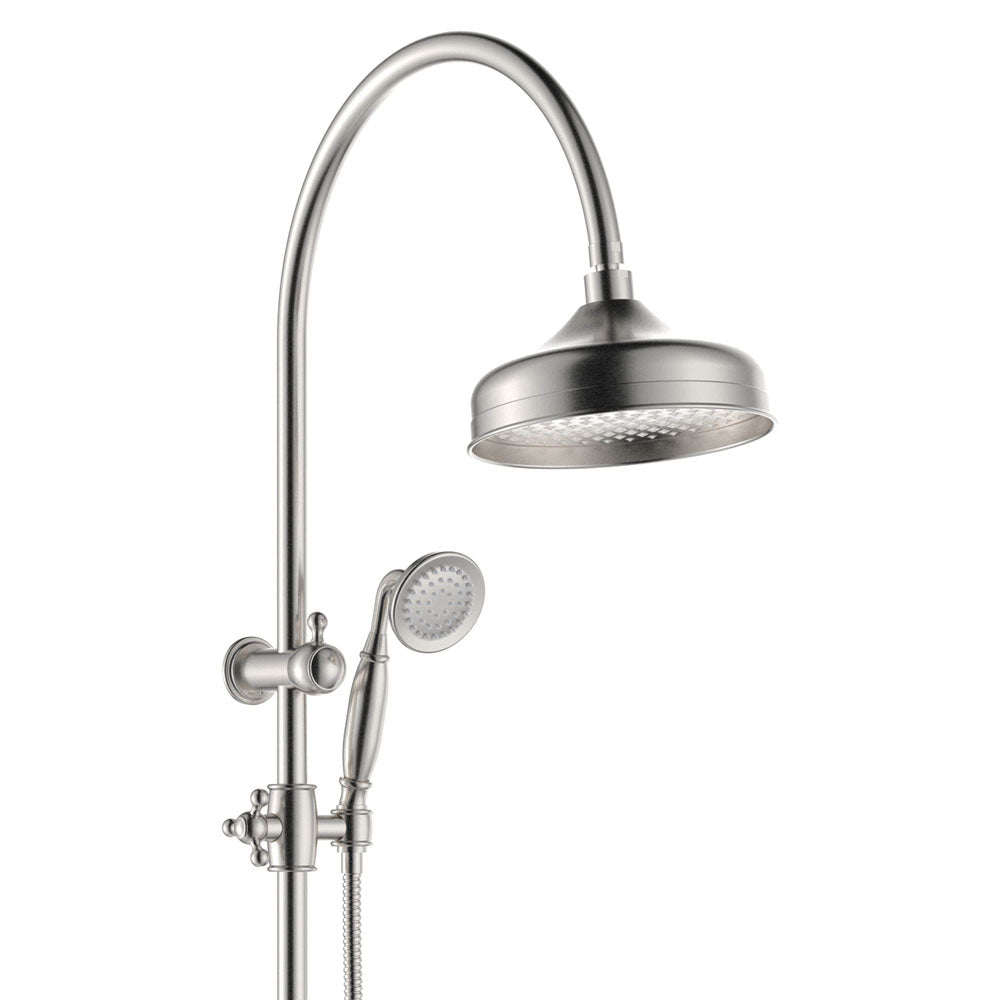 Lillian Twin Shower - Brushed Nickel