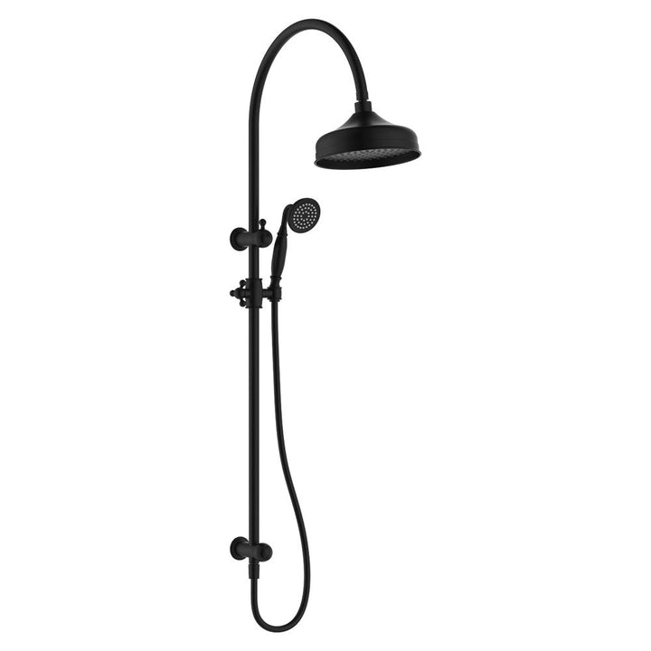 Lillian Twin Shower - Matte Black