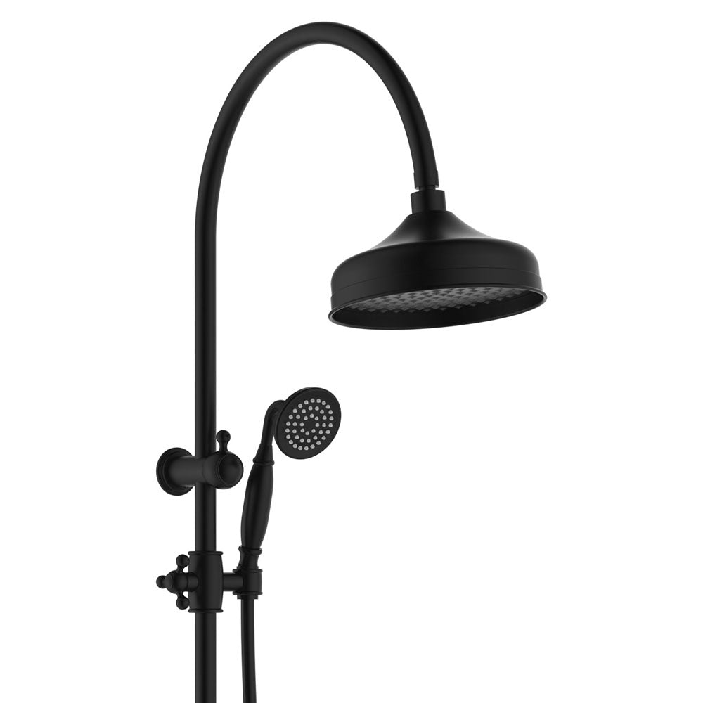 Lillian Twin Shower - Matte Black