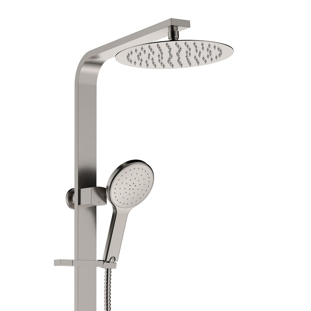 Kaya Deluxe Twin Shower - Brushed Nickel