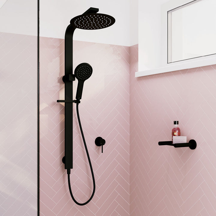 Kaya Deluxe Twin Shower - Matte Black