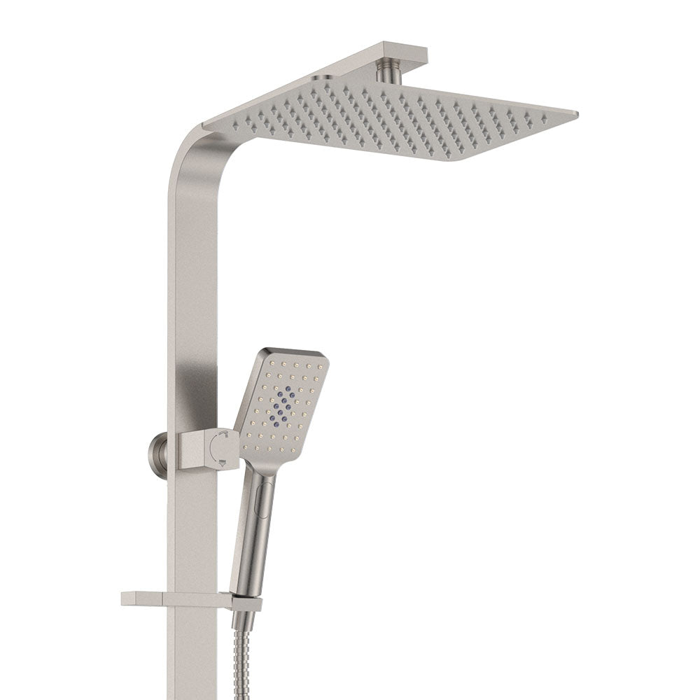 Tono Deluxe Twin Shower - Brushed Nickel