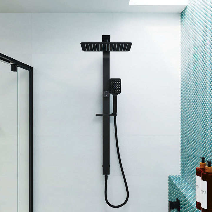Tono Deluxe Twin Shower - Matte Black