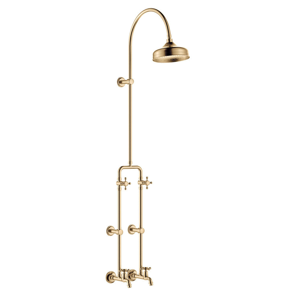 Lillian Exposed Rail Shower &amp; Bath Set - Urban Brass
