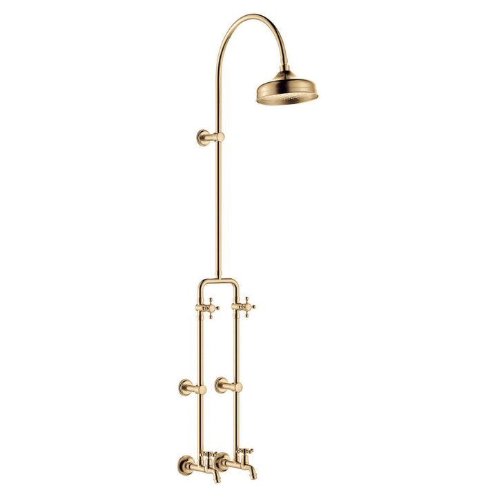 Lillian Exposed Rail Shower & Bath Set - Urban Brass