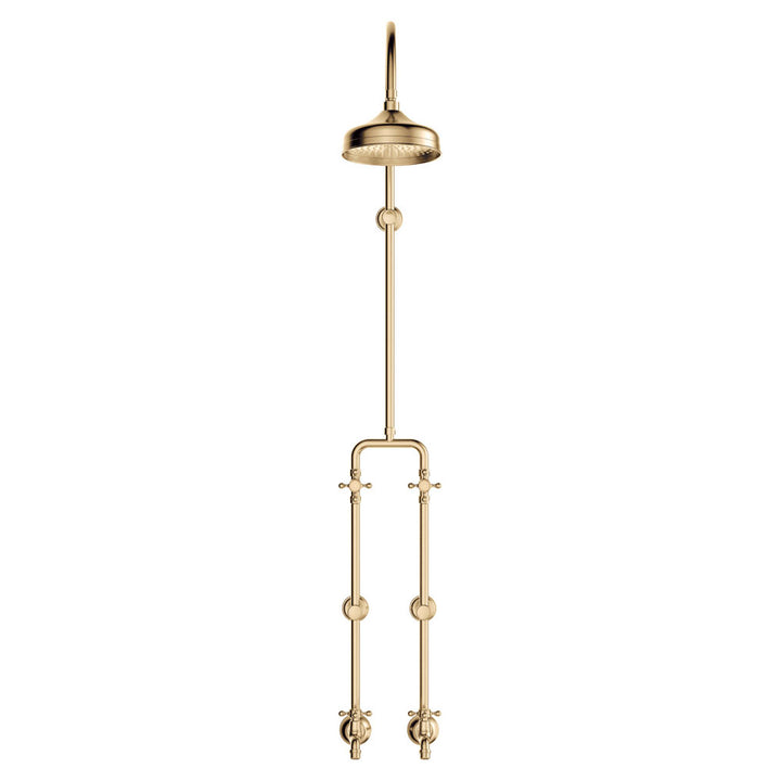 Lillian Exposed Rail Shower & Bath Set - Urban Brass