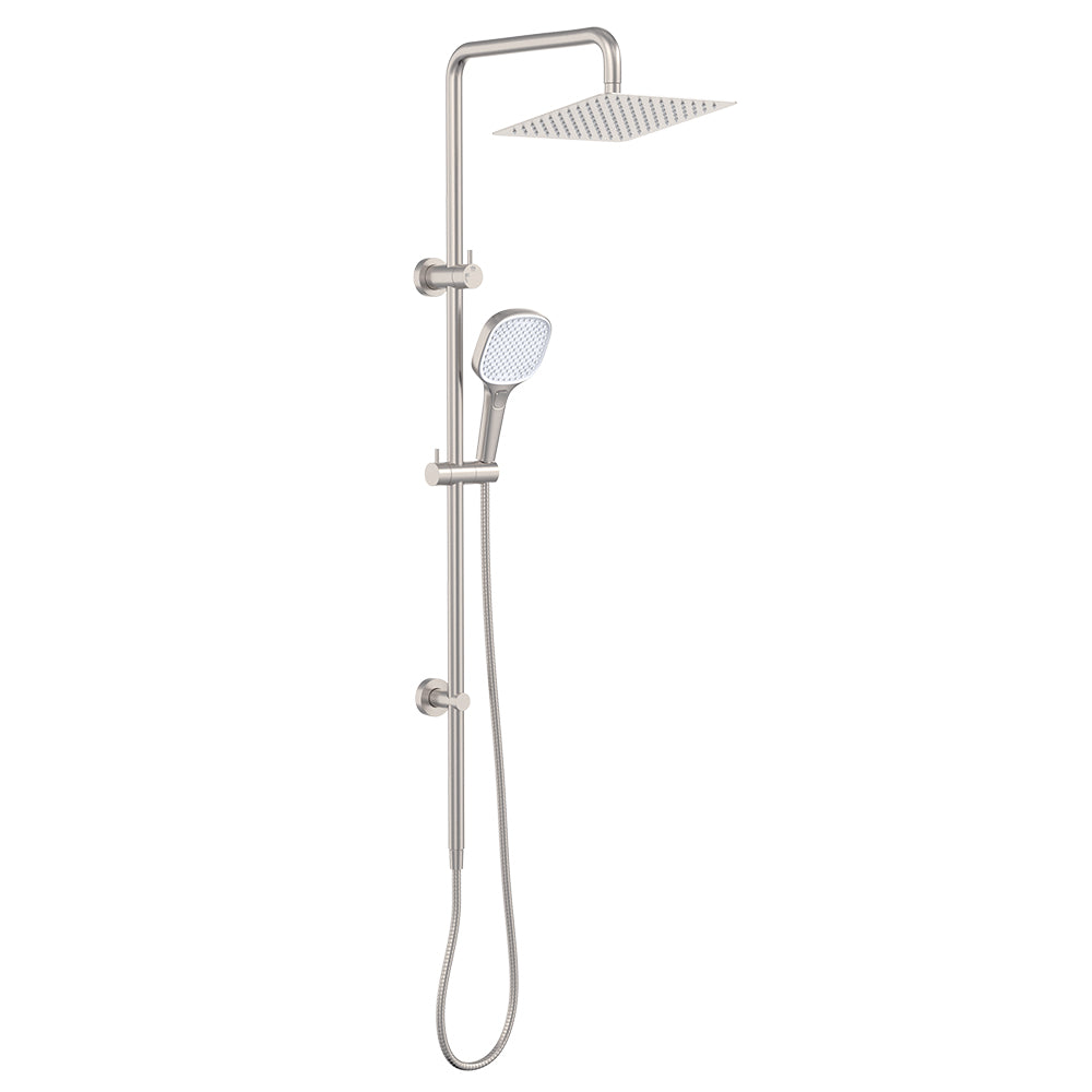 Koko Twin Shower - Brushed Nickel