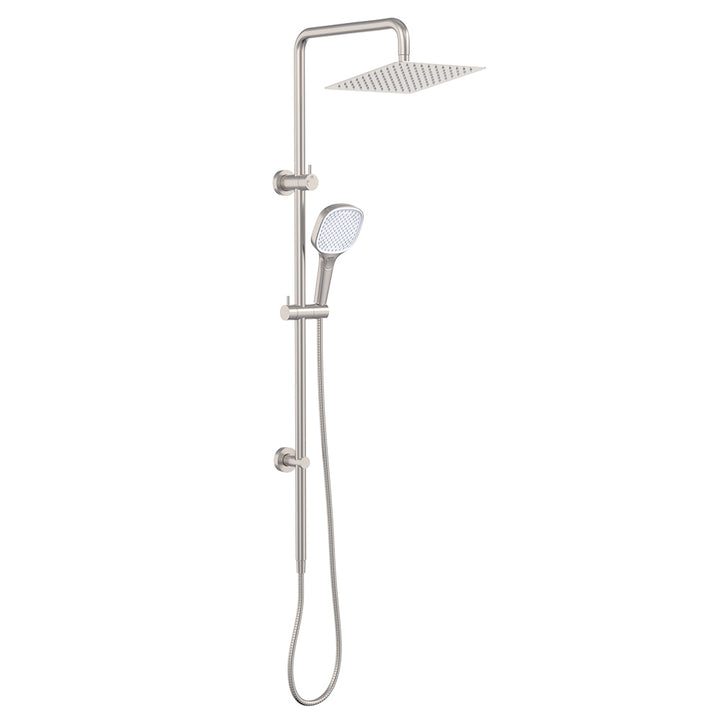 Koko Twin Shower - Brushed Nickel