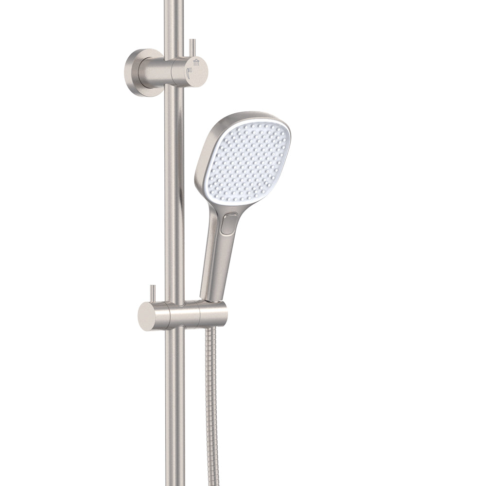 Koko Twin Shower - Brushed Nickel