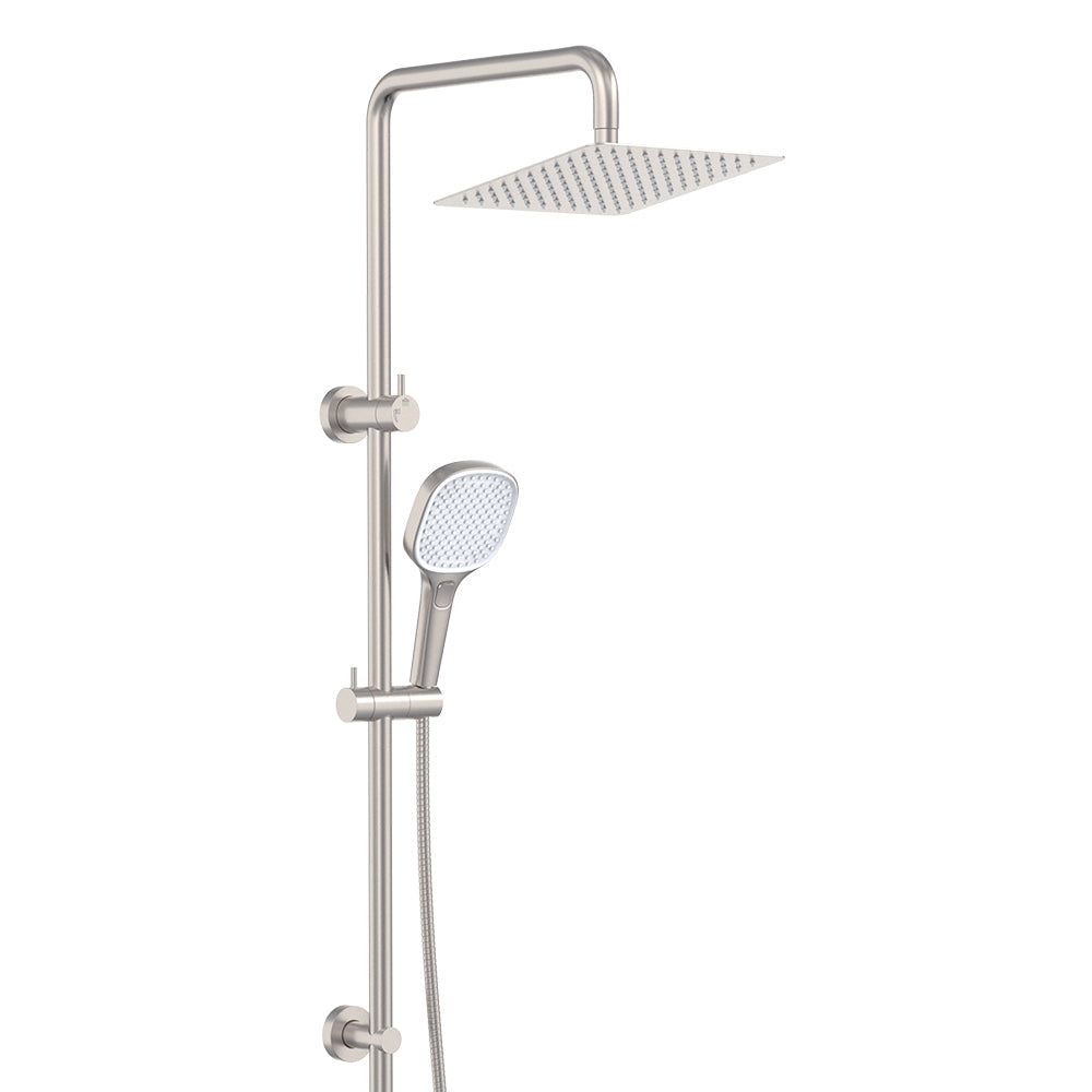 Koko Twin Shower - Brushed Nickel