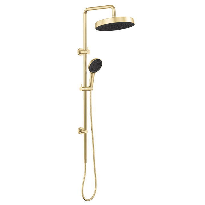 Kuro Twin Shower, Round Head - Urban Brass