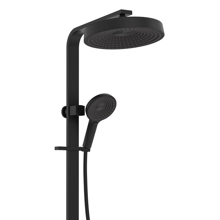 Kuro Deluxe Twin Shower Round Head - Matte Black
