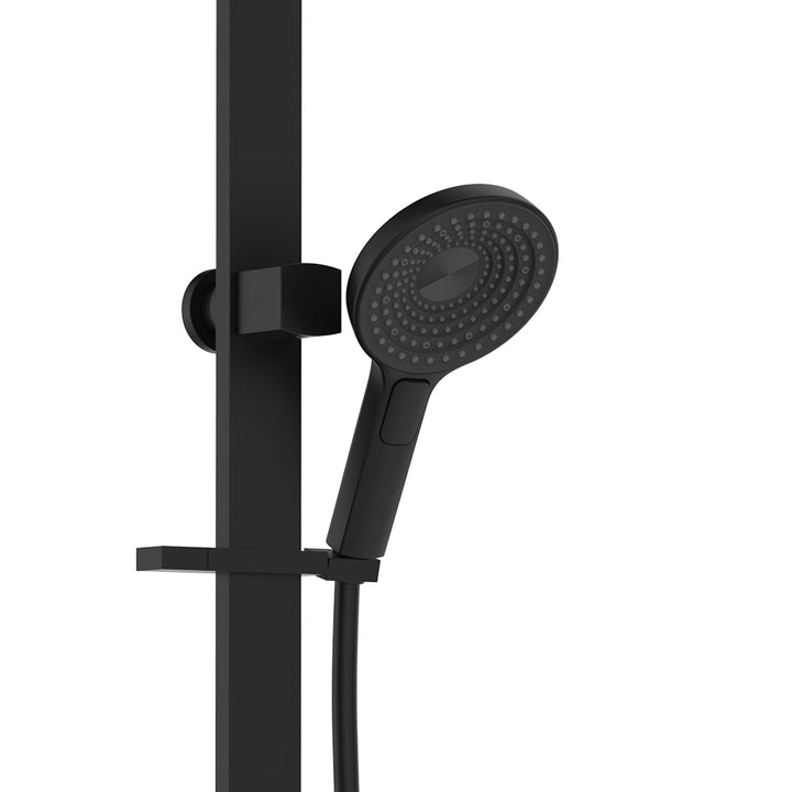 Kuro Deluxe Twin Shower Round Head - Matte Black