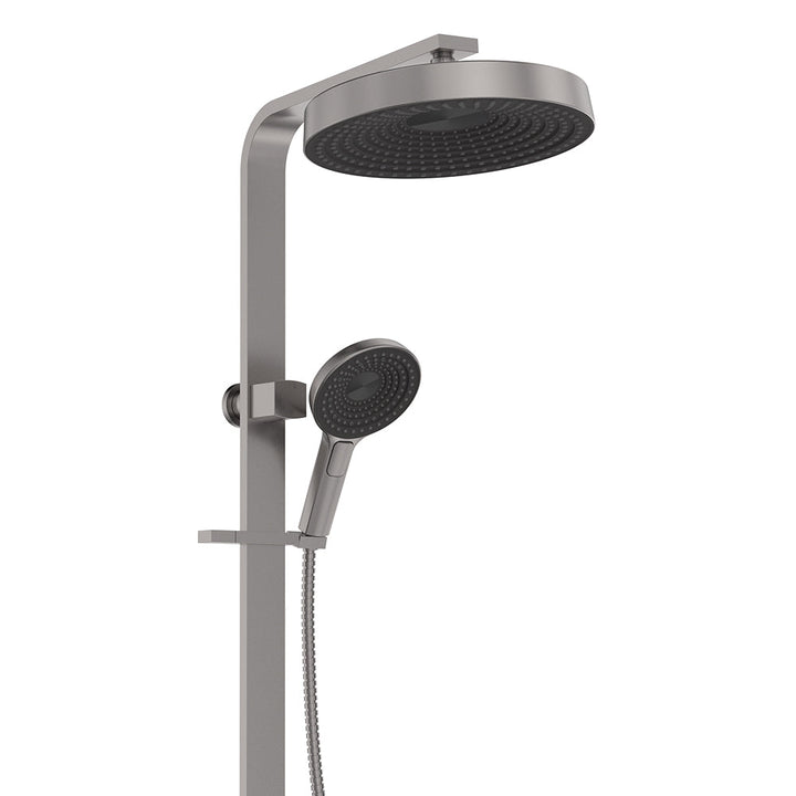 Kuro Deluxe Twin Shower Round Head - Gun Metal