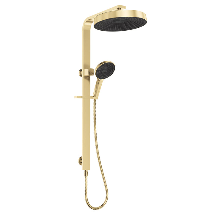 Kuro Deluxe Twin Shower Round Head - Urban Brass