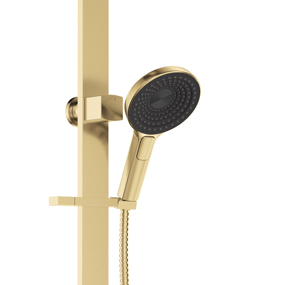 Kuro Deluxe Twin Shower Round Head - Urban Brass