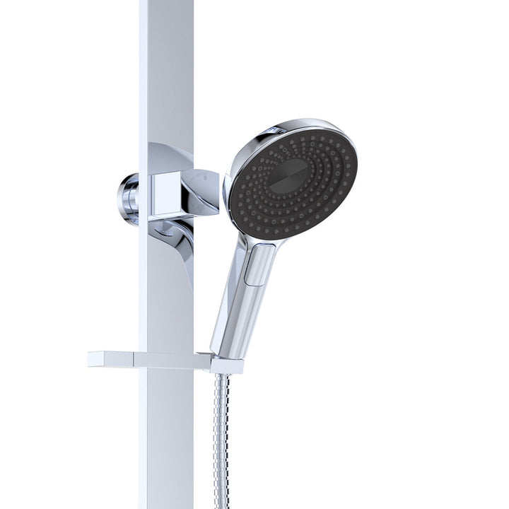 Kuro Deluxe Twin Shower Round Head - Chrome