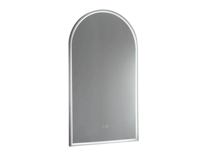Arch LED Mirror with Demister and Portable Magnifier Brits Nickel product view 4