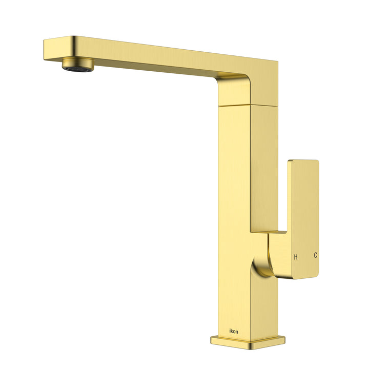 Ceram Sink Mixer Lux - Brushed Gold
