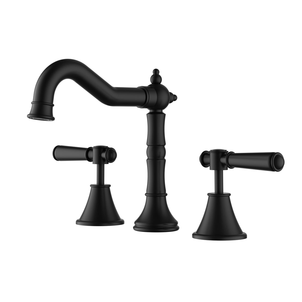 Clasico Basin Tap Set - Matt Black